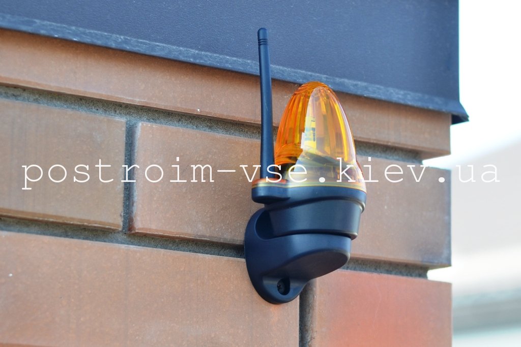 Сигнальная лампа Steelon для автоматики ворот монтаж.